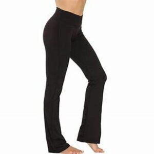 JENNIFER LOPEZ WOMENS PULL-UP BLACK SPANDEX BOOTCUT PANTS - SIZE: XL - NWT